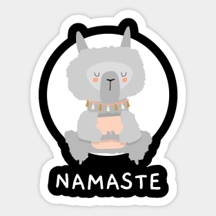 Namaste cute yoga Sticker